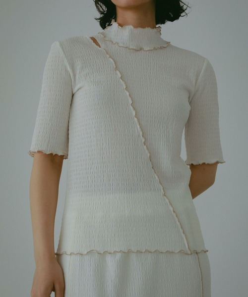 N WITH.（エヌウィズ）の「メロートップス（set up）（Tシャツ/カットソー・レディース・ピンク/アイボリー/ブラック・FREE）」の19枚目の写真