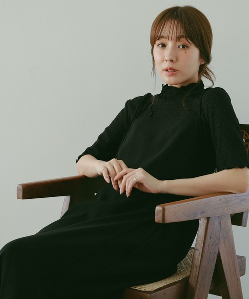 N WITH.（エヌウィズ）の「メロートップス（set up）（Tシャツ/カットソー・レディース・ピンク/アイボリー/ブラック・FREE）」の14枚目の写真