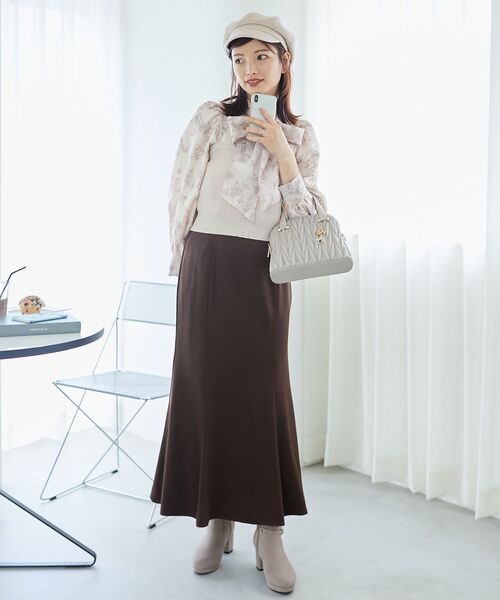 MAJESTIC LEGON（マジェスティックレゴン）の「チャームセットキルティングバッグ（ショルダーバッグ・レディース・キャメル/ピンク/ブラック/アイボリー/グレイッシュベージュ・FREE）」の13枚目の写真