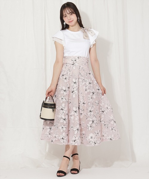 willselection ウィルセレクション フロッキードット スカート ドットフロッキースカート | ウィルセレクション(WILLSELLECTION