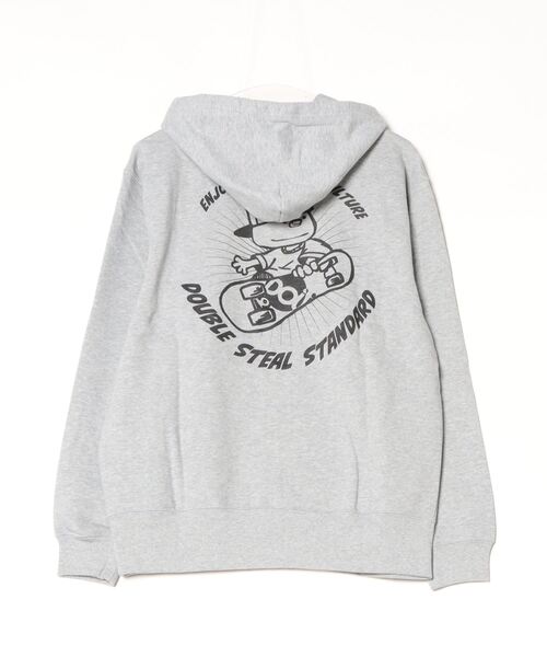 DOUBLE STEAL(ダブルスティール)の「スケートDOUBZ 裏パイルパーカー(パーカー・メンズ・ライトオリーブ/ブラック/杢グレー・X-LARGE/LARGE/MEDIUM)」の4枚目の写真