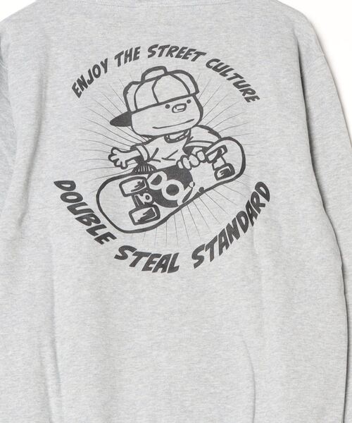 DOUBLE STEAL(ダブルスティール)の「スケートDOUBZ 裏パイルパーカー(パーカー・メンズ・ライトオリーブ/ブラック/杢グレー・X-LARGE/LARGE/MEDIUM)」の5枚目の写真