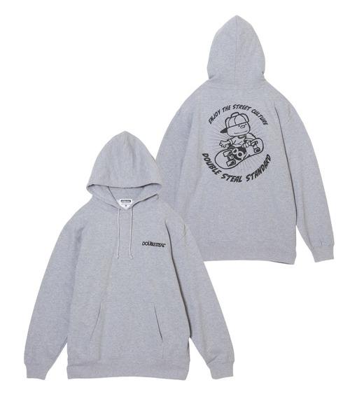 DOUBLE STEAL(ダブルスティール)の「スケートDOUBZ 裏パイルパーカー(パーカー・メンズ・ライトオリーブ/ブラック/杢グレー・X-LARGE/LARGE/MEDIUM)」の1枚目の写真