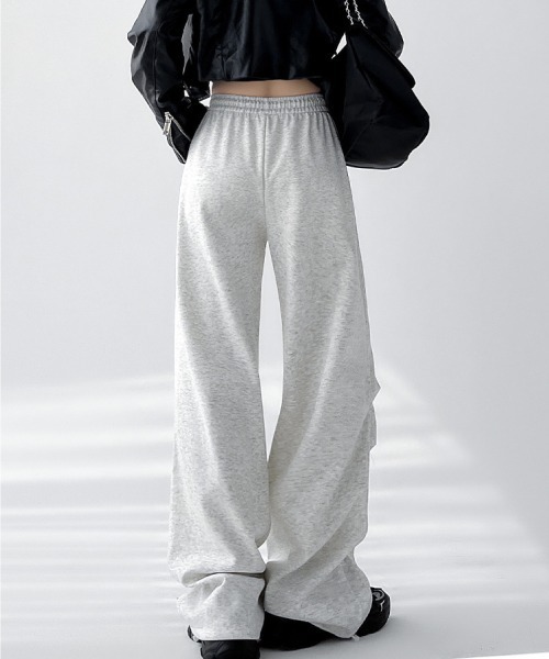 24SS ノルディ★W's Souffle Wide Sweatpants★スウェットパンツ ノルディ NERDY W'S SOUFFLE PIGMENT WIDE SWEATPANTS （KHAKI