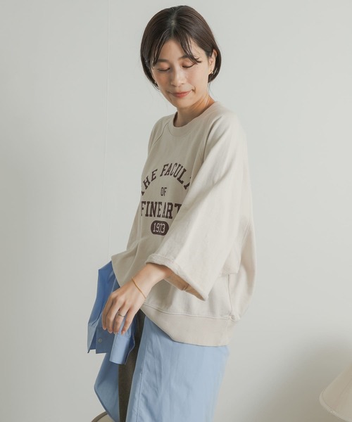 セール】ミニ裏毛BIGスリーブロゴプルオーバー（Tシャツ