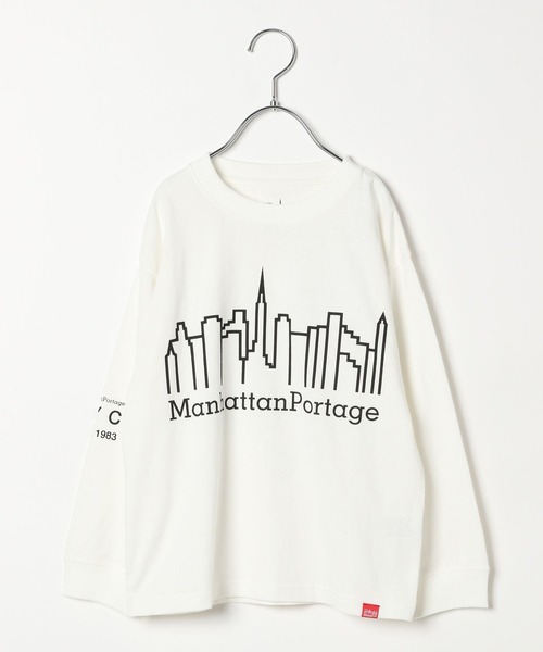 Manhattan Portage(マンハッタンポーテージ)の「【Manhattan Portage(マンハッタンポーテージ)】プリント長袖Tシャツ(KIDS)(Tシャツ/カットソー・キッズ・ピンク/ホワイト/ブラック・130cm/150cm)」の2枚目の写真