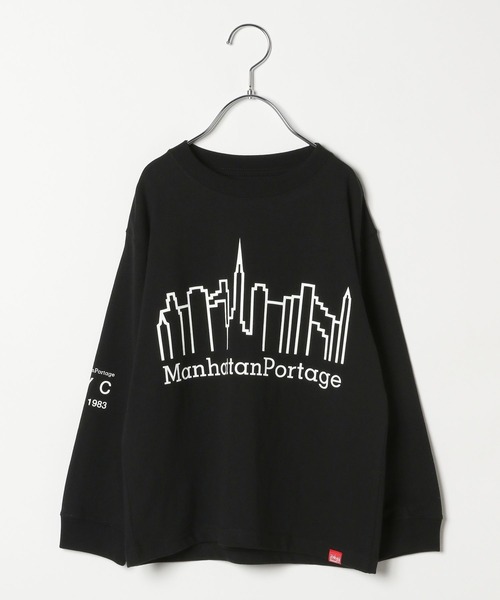 Manhattan Portage(マンハッタンポーテージ)の「【Manhattan Portage(マンハッタンポーテージ)】プリント長袖Tシャツ(KIDS)(Tシャツ/カットソー・キッズ・ピンク/ホワイト/ブラック・130cm/150cm)」の3枚目の写真