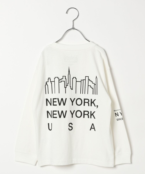 Manhattan Portage(マンハッタンポーテージ)の「【Manhattan Portage(マンハッタンポーテージ)】プリント長袖Tシャツ(KIDS)(Tシャツ/カットソー・キッズ・ピンク/ホワイト/ブラック・130cm/150cm)」の4枚目の写真