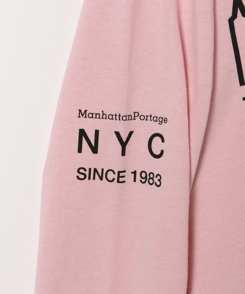 Manhattan Portage(マンハッタンポーテージ)の「【Manhattan Portage(マンハッタンポーテージ)】プリント長袖Tシャツ(KIDS)(Tシャツ/カットソー・キッズ・ピンク/ホワイト/ブラック・130cm/150cm)」の13枚目の写真