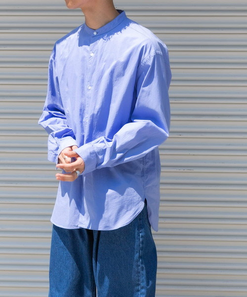 FORK&SPOON(フォークアンドスプーン)の「FORK&SPOON ブロードバンドカラーシャツ(シャツ/ブラウス・メンズ・チャコールグレー/ブルー系その他/ベージュ系その他・4/5)」の5枚目の写真