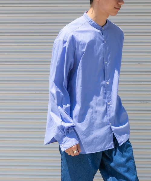 FORK&SPOON(フォークアンドスプーン)の「FORK&SPOON ブロードバンドカラーシャツ(シャツ/ブラウス・メンズ・チャコールグレー/ブルー系その他/ベージュ系その他・4/5)」の6枚目の写真