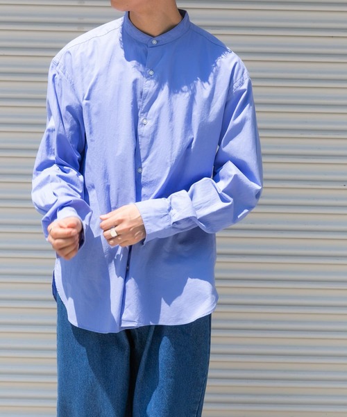 FORK&SPOON(フォークアンドスプーン)の「FORK&SPOON ブロードバンドカラーシャツ(シャツ/ブラウス・メンズ・チャコールグレー/ブルー系その他/ベージュ系その他・4/5)」の9枚目の写真