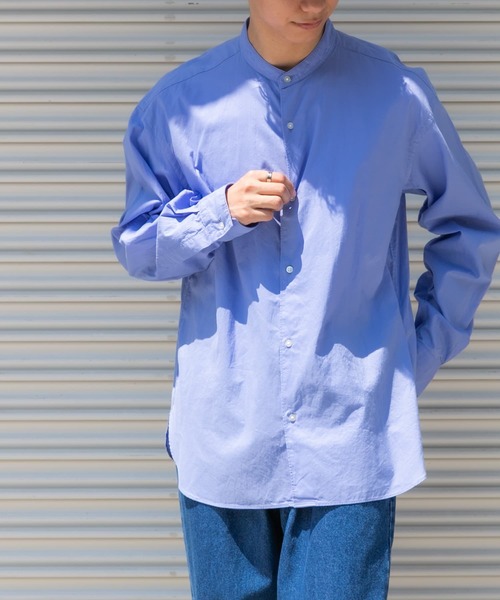 FORK&SPOON(フォークアンドスプーン)の「FORK&SPOON ブロードバンドカラーシャツ(シャツ/ブラウス・メンズ・チャコールグレー/ブルー系その他/ベージュ系その他・4/5)」の10枚目の写真