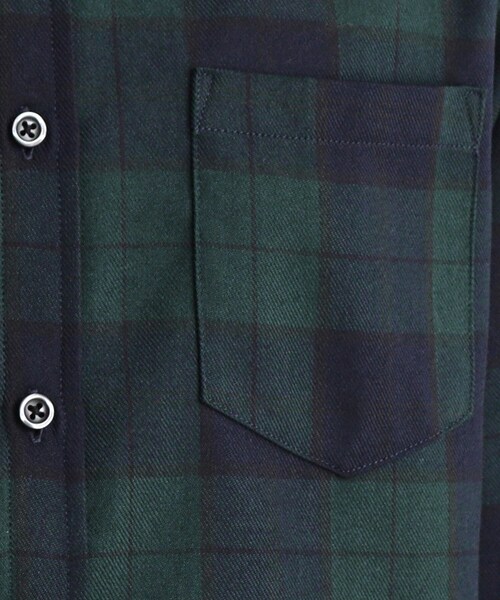 THE SHOP TK （ザ ショップ ティーケー ）の「◆【シワになりにくい】マウントネルシャツ（シャツ/ブラウス・メンズ・ネイビー/ブルー系その他/モスグリーン系1/オフホワイト・03/02/04/01）」の10枚目の写真