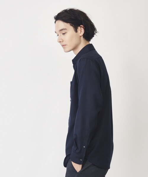 THE SHOP TK （ザ ショップ ティーケー ）の「◆【シワになりにくい】マウントネルシャツ（シャツ/ブラウス・メンズ・ネイビー/ブルー系その他/モスグリーン系1/オフホワイト・03/02/04/01）」の20枚目の写真