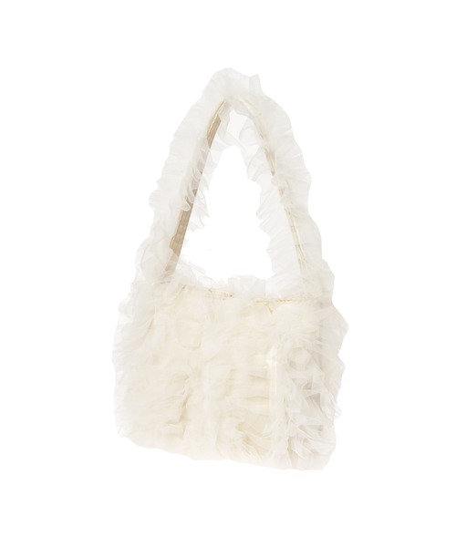 fifth(フィフス)の「チュールミニバッグ(ハンドバッグ・レディース・ライトグレー/アイボリー/ブラック・FREE)」の10枚目の写真