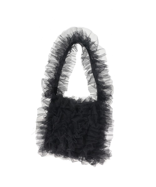 fifth(フィフス)の「チュールミニバッグ(ハンドバッグ・レディース・ライトグレー/アイボリー/ブラック・FREE)」の12枚目の写真