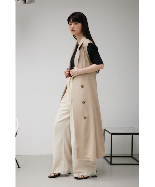 AZUL by moussy（アズールバイマウジー）の「トレンチジレワンピース（ワンピース・レディース・ブラック/カーキ/グレー系その他/ベージュ・SMALL/MEDIUM）」の16枚目の写真