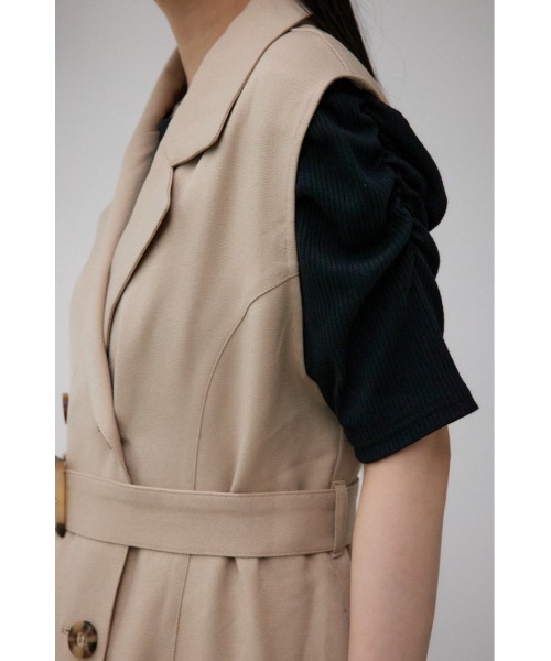 AZUL by moussy（アズールバイマウジー）の「トレンチジレワンピース（ワンピース・レディース・ブラック/カーキ/グレー系その他/ベージュ・SMALL/MEDIUM）」の13枚目の写真
