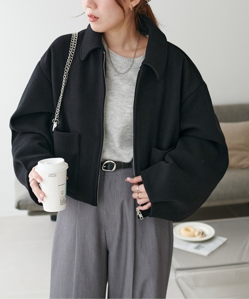 DISCOAT（ディスコート）の「【軽量/マルチに活躍】中空糸ジップジャケット《WEB限定カラーあり》（その他アウター・レディース・ベージュ/ブラック/ライトベージュ/チャコールグレー/ブラウン/ベージュ系その他・FREE）」の18枚目の写真