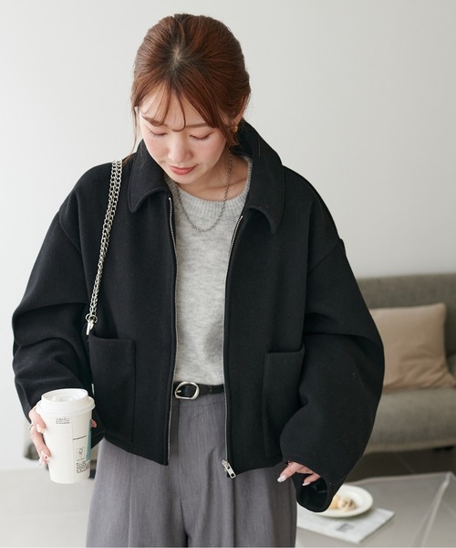 DISCOAT（ディスコート）の「【軽量/マルチに活躍】中空糸ジップジャケット《WEB限定カラーあり》（その他アウター・レディース・ベージュ/ブラック/ライトベージュ/チャコールグレー/ブラウン/ベージュ系その他・FREE）」の19枚目の写真