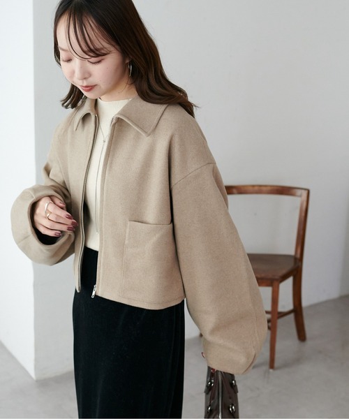 DISCOAT（ディスコート）の「【軽量/マルチに活躍】中空糸ジップジャケット《WEB限定カラーあり》（その他アウター・レディース・ベージュ/ブラック/ライトベージュ/チャコールグレー/ブラウン/ベージュ系その他・FREE）」の10枚目の写真