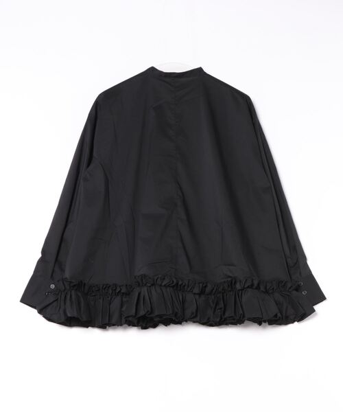 STYLEBLOCK(スタイルブロック)の「TCPUブロード裾フリルブラウス(シャツ/ブラウス・レディース・ブラック/ブルー/ホワイト・M)」の4枚目の写真