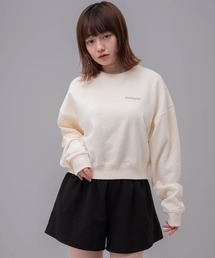 『mahagrid/マハグリッド』ORIGIN LOGO CROP SWEATSHIRT/オリジンロゴクロップスウェットシャツ