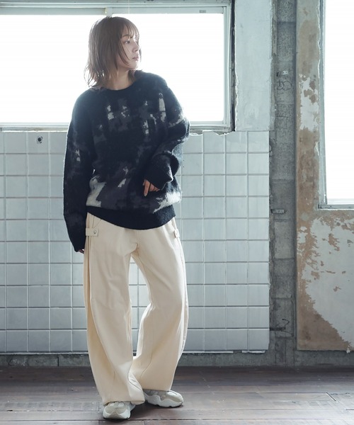 Beno（ビーノ）の「バルーンスナップバギーデニムパンツ（デニムパンツ・メンズ・ブラック/ブラック系その他/キナリ/ブルー系その他2・SMALL/MEDIUM/LARGE）」の7枚目の写真