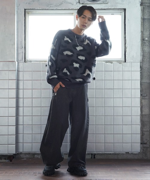 Beno（ビーノ）の「バルーンスナップバギーデニムパンツ（デニムパンツ・メンズ・ブラック/ブラック系その他/キナリ/ブルー系その他2・SMALL/MEDIUM/LARGE）」の12枚目の写真