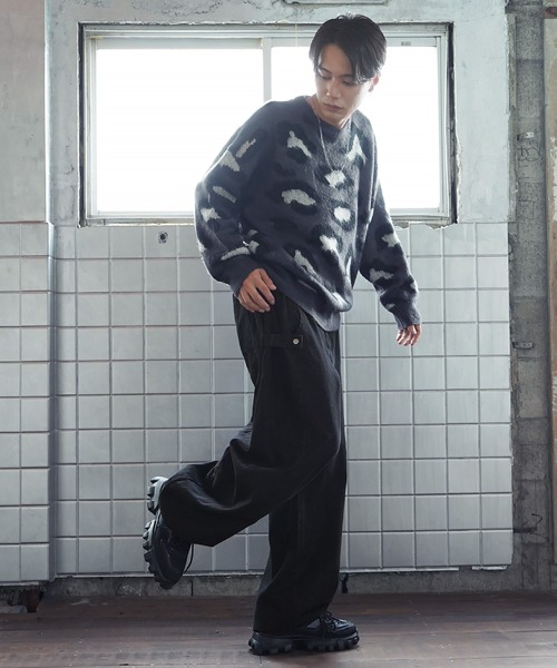 Beno（ビーノ）の「バルーンスナップバギーデニムパンツ（デニムパンツ・メンズ・ブラック/ブラック系その他/キナリ/ブルー系その他2・SMALL/MEDIUM/LARGE）」の11枚目の写真