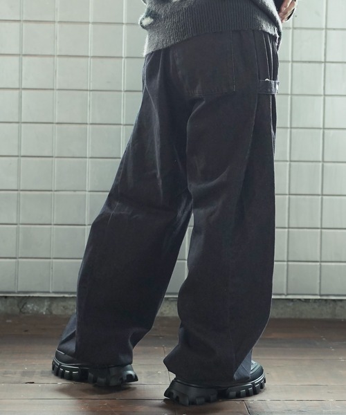 Beno（ビーノ）の「バルーンスナップバギーデニムパンツ（デニムパンツ・メンズ・ブラック/ブラック系その他/キナリ/ブルー系その他2・SMALL/MEDIUM/LARGE）」の10枚目の写真