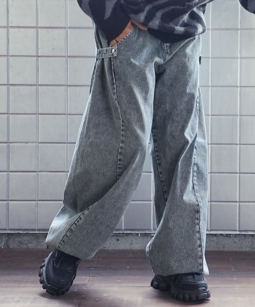 Beno（ビーノ）の「バルーンスナップバギーデニムパンツ（デニムパンツ・メンズ・ブラック/ブラック系その他/キナリ/ブルー系その他2・SMALL/MEDIUM/LARGE）」の15枚目の写真