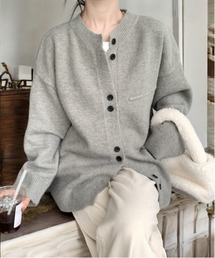 COMON＋（コモンプラス）の「カシミアタッチ ダブルボタンデザイン ニットカーディガン（カーディガン/ボレロ）」