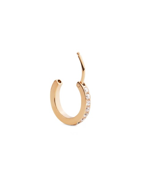 Crystal Hoop Earring レーディスピアス ローズゴールド