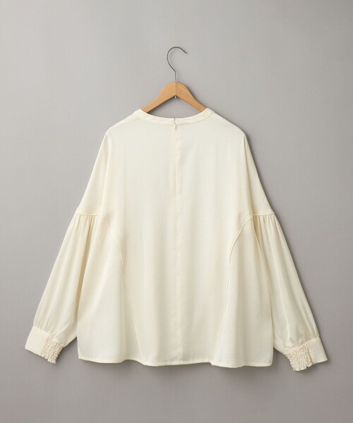 RONEL（ロネル）の「【RONEL】ワッシャーサテンドルマンブラウス（シャツ/ブラウス・レディース・オフホワイト/ネイビー・FREE）」の13枚目の写真