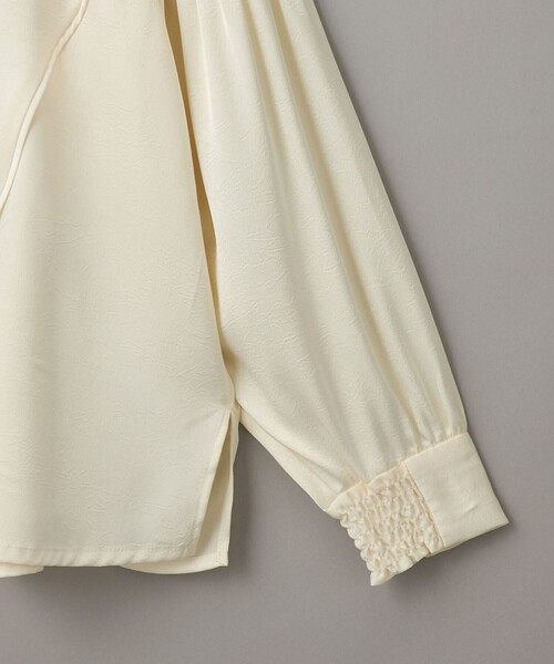RONEL（ロネル）の「【RONEL】ワッシャーサテンドルマンブラウス（シャツ/ブラウス・レディース・オフホワイト/ネイビー・FREE）」の15枚目の写真