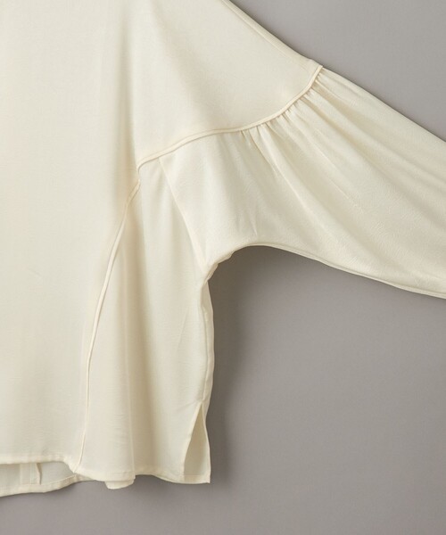 RONEL（ロネル）の「【RONEL】ワッシャーサテンドルマンブラウス（シャツ/ブラウス・レディース・オフホワイト/ネイビー・FREE）」の17枚目の写真