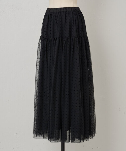 BEARDSLEY（ビアズリー）の「ドットチュールスカート（スカート・レディース・ブラック・FREE）」の17枚目の写真
