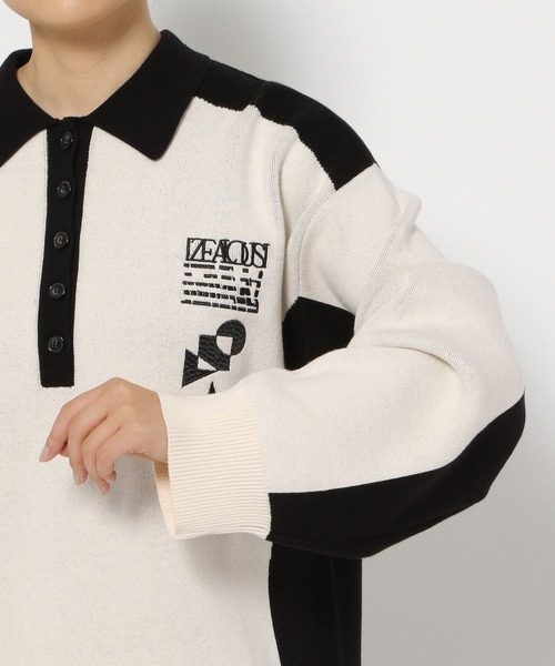 Anui（アニュイ）の「【UNISEX】ゲーミングポロニット（ニット/セーター・レディース・ブラウン系その他/ブラック系その他・MEDIUM）」の9枚目の写真