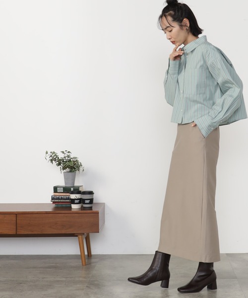 FOUND GOOD(ファウンドグッド)の「レギンスカート(スカート・レディース・ベージュ/レッド系8/アイボリー/ブラック・L/M/S)」の2枚目の写真