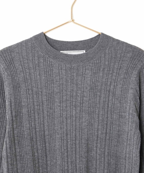 ROPE' PICNIC(ロペピクニック)の「ランダムリブニットプルオーバー(ニット/セーター・レディース・レッド/ネイビー/ダークブラウン/グレー・38)」の13枚目の写真