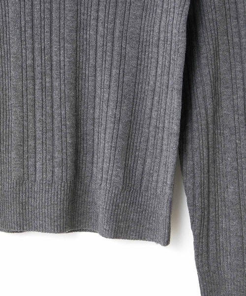 ROPE' PICNIC(ロペピクニック)の「ランダムリブニットプルオーバー(ニット/セーター・レディース・レッド/ネイビー/ダークブラウン/グレー・38)」の16枚目の写真