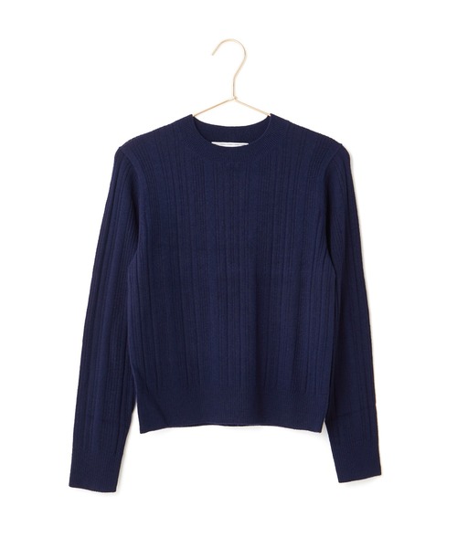 ROPE' PICNIC(ロペピクニック)の「ランダムリブニットプルオーバー(ニット/セーター・レディース・レッド/ネイビー/ダークブラウン/グレー・38)」の6枚目の写真