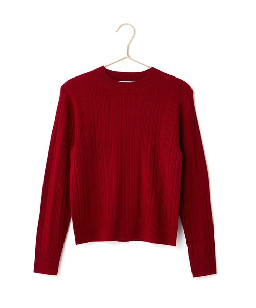 1.5万☆ロペ ROPE'☆ウールブレンド ランダムケーブルニット 38