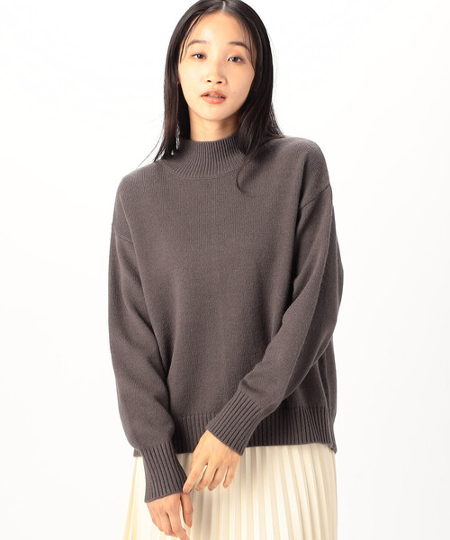 COMME CA ISM(コムサイズム)の「バックスリット ハイネックニット(ニット/セーター・レディース・ベージュ/ネイビー/モカ・MEDIUM/LARGE)」の13枚目の写真