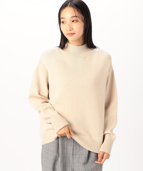 COMME CA ISM(コムサイズム)の「バックスリット ハイネックニット(ニット/セーター・レディース・ベージュ/ネイビー/モカ・MEDIUM/LARGE)」の21枚目の写真