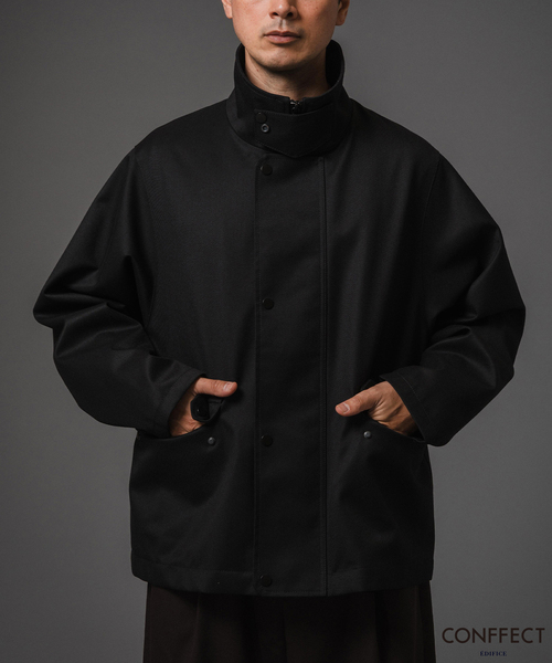 EDIFICE（エディフィス）の「CONFFECT EDIFICE 2Layer Blouson（その他アウター・メンズ・ブラック/ブラウン・SMALL/MEDIUM/LARGE）」の2枚目の写真