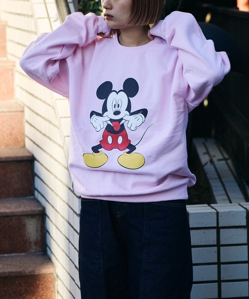 Goodwear(グッドウェア)の「【 Goodwear / グッドウェア 】Disney ディズニー プリント スウェット プルオーバー (ミッキーマウス) 1(スウェット・メンズ・ネイビー/ライトグレー/ダークブラウン/ブラック/ライトピンク・M/L/XL)」の5枚目の写真