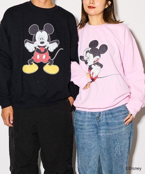 Goodwear(グッドウェア)の「【 Goodwear / グッドウェア 】Disney ディズニー プリント スウェット プルオーバー (ミッキーマウス) 1(スウェット・メンズ・ネイビー/ライトグレー/ダークブラウン/ブラック/ライトピンク・M/L/XL)」の2枚目の写真